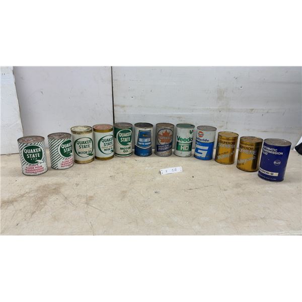 Quaker State, Sears, Supertest, Veedol, Gulf and More Vintage Motor Oil and Transmission Fluid