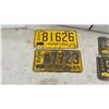 Image 4 : Vintage Manitoba License Plates, 1952-1971, Farm and Sunny Manitoba Set of 9