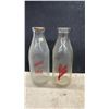 Image 2 : Vintage Glass Milk Bottles Including Maple Leaf Dairy, Bridgeman, Mabel's Staples, Lucerne