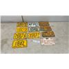 Image 1 : Vintage Manitoba and British Columbia Trailer, Tractor License Plates, 1952, 64, 71, 74 and 1976