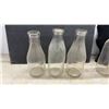 Image 2 : Collection of Ten Vintage Embossed Glass Dairy Milk Bottles, Sealtest, Detroit Creamery