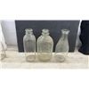 Image 4 : Collection of Ten Vintage Embossed Glass Dairy Milk Bottles, Sealtest, Detroit Creamery