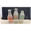 Image 3 : Six Vintage Glass Milk Bottles, Benware Creamery, Silverwood's, Purity Dairy, Vermont Country