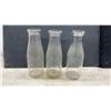 Image 6 : Antique Embossed Clear Glass Milk and Cream Bottles Including F.D. Honor, Knox, Pullar Bros.