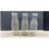 Image 7 : Antique Embossed Clear Glass Milk and Cream Bottles Including F.D. Honor, Knox, Pullar Bros.