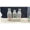 Image 2 : Vintage Glass Milk Bottles Including, Royal Oak, Wilson's, Wildwood, Hewitt's DairyCream Top