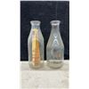 Image 4 : Vintage Glass Milk Bottles Including, Royal Oak, Wilson's, Wildwood, Hewitt's DairyCream Top