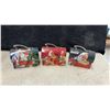 Image 3 : Coca-Cola Collectibles: Cardboard Advertising Sign 12 × 20” Trays, Tins, Santa Lunchboxes, New