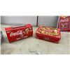 Image 5 : Coca-Cola Collectibles: Cardboard Advertising Sign 12 × 20” Trays, Tins, Santa Lunchboxes, New