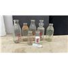 Image 1 : Vintage Glass Dairy Bottles, Royal Oak, Vermont Country, Purity, Silverwoods Cream Top