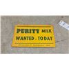 Image 8 : Vintage Glass Milk / Cream Bottles, Bridgeman, Family Creamery and Purity Milk Sign
