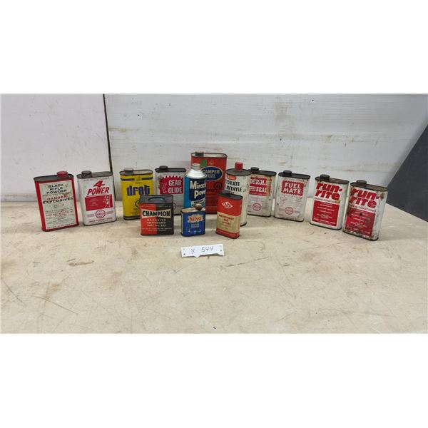 Vintage Tins, Goex Black Rifle Powder, Conklin 4 Power, Ameroid Dfot, Run-Rite and More, Some with