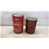 Image 2 : Vintage Texaco Ursa, Esso, Kendall Dual Action Motor Oil and Grease Cans, and More, Some with