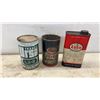 Image 5 : Vintage Texaco Ursa, Esso, Kendall Dual Action Motor Oil and Grease Cans, and More, Some with