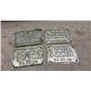 Image 7 : Vintage Manitoba Snowmobile License Plates 1976-1985 and Winnipeg/Winkler Bicycle Plates