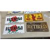Image 3 : Novelty License Plates Including Manitoba, Waikiki, Rosenfeld, England, Retired