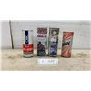 Image 1 : OMC, Wynn's Snomobile Oil, Gulfsport 40 and Innov 2-Cycle Snowmobile Oil Cans, Some with Product