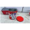 Image 8 : Coca-Cola Collectibles Including Tins, Wooden Crate, Mini Lunchboxes, Lighters