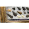 Image 3 : Framed Display of Approximately 50 Flaked Stone Arrowheads and Primitive Tools, 6 × 7 3/4”