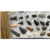Image 4 : Framed Display of Approximately 50 Flaked Stone Arrowheads and Primitive Tools, 6 × 7 3/4”