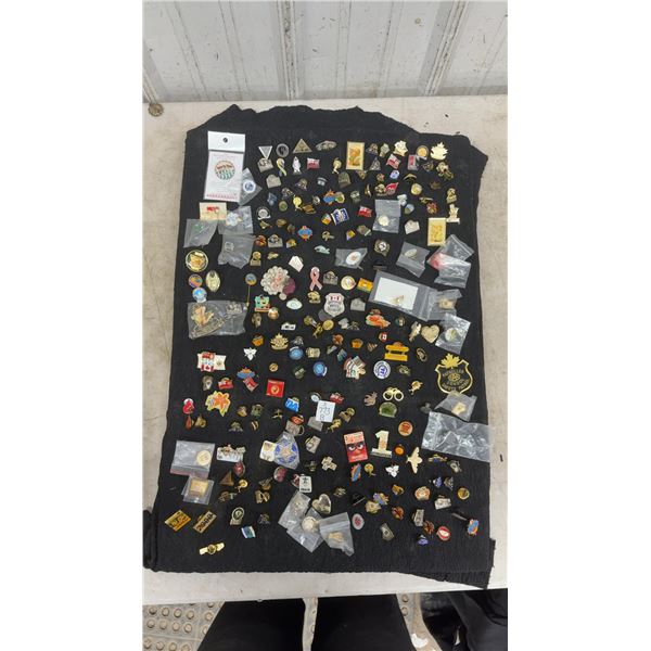 large Collection of Assorted Pushback Pins