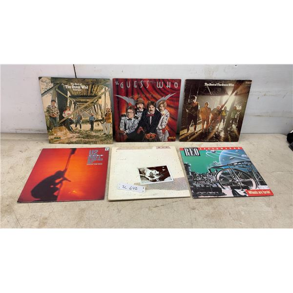 Guess Who, U2, Fleetwood Mac and REO Speedwagon Vinyl Record Albums