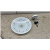 Image 11 : 2 Semi-Flush Mount Ceiling Light with Brushed Nickel Frame and Frosted Swirled Glass Shade, 14”