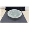 Image 4 : 2 Semi-Flush Mount Ceiling Light with Brushed Nickel Frame and Frosted Swirled Glass Shade, 14”