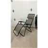 Image 2 : Pair of Rio Gear Smart Zero Gravity Reclining Chairs, Gray Leaf Pattern Textilene Fabric, New with