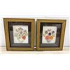 Image 2 : Seven Framed Shell Art Floral Arrangement Pictures in Gilt Frames, Largest 7 1/2 × 7 1/2”
