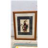 Image 3 : Seven Framed Art Prints: Red Foxes, Native American, Bathrooms, Children, Largest 14 × 11 1/2”