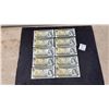 Image 1 : Ten Nice Bank of Canada 1973 One Dollar Banknotes, Queen Elizabeth II Portrait