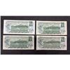 Image 5 : Ten Nice Bank of Canada 1973 One Dollar Banknotes, Queen Elizabeth II Portrait