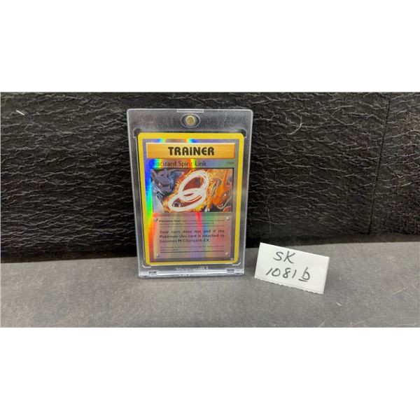 Charizard Spirit Link Reverse Holo Pokemon Trainer Card