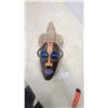 Image 1 : African Carved and Painted Wood Mask, 9”×18”