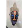 Image 2 : African Carved and Painted Wood Mask, 9”×18”