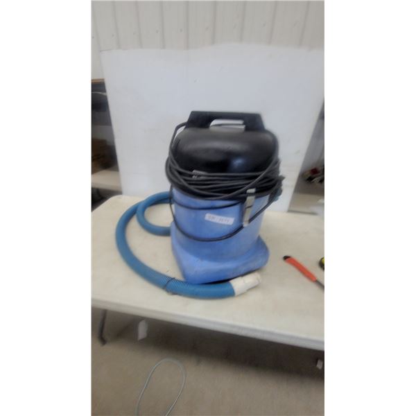 Commercial Blue and Black Wet/Dry Vacuum with Hose and Power Cord
