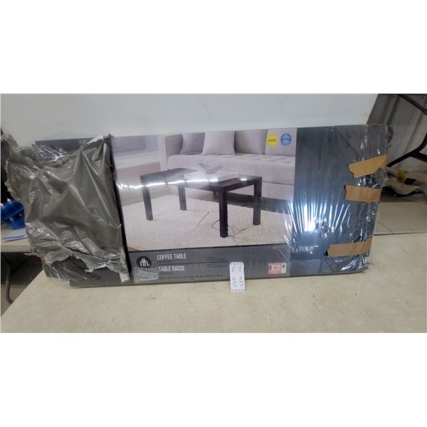 Espresso Coffee Table and Hardware Package, 40.9” W x 20” D x 17.2” H