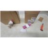 Image 4 : Box of “Chicken” Plush Toys and Box of Pink Candles