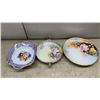 Image 5 : Assorted Decorative Ceramics: Gravy Boat and Underplate, Leaf Dish, Vases, and Plates