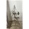 Image 3 : “Welcome” Wood Sign, 81”, and Metal Pinecone Tree, 42”