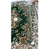 Image 2 : Green and Gold Floral Pattern Area Rug 128 × 94