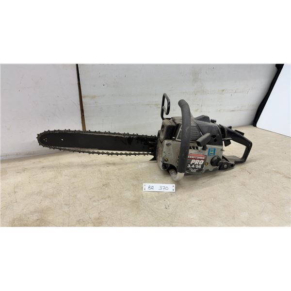 Craftsman Pro 41418 Gas Chainsaw, 3.4 Cubic Inch 56cc Engine