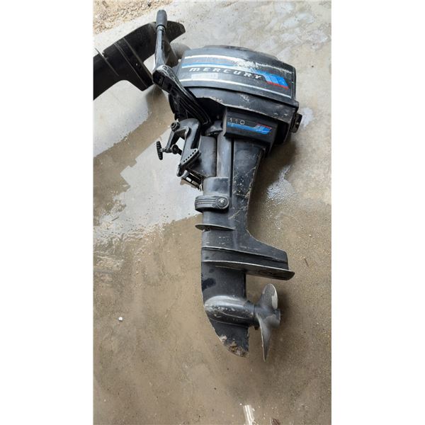 Mercury 110 9.8 Horsepower Outboard Motor with Thunderbolt Ignition, Unknown Condition