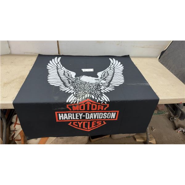 Vintage Harley Davidson Motorcycles Silk Banner Flag, 45”×46”