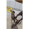 Image 5 : Table Lamp with Woven Shade and Two Bird Figurines 35” tall