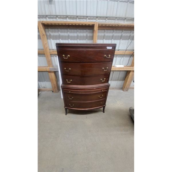 Mahogany Bow Front Chest of Drawers and Serpentine Chest of Drawers
