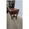 Image 3 : Demi-Lune Side Table with Single Drawer 28”×14”×18”