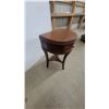 Image 4 : Demi-Lune Side Table with Single Drawer 28”×14”×18”