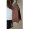 Image 3 : Brown Wood Console Table with Drawer and Lower Shelf 30”×48”×16”
